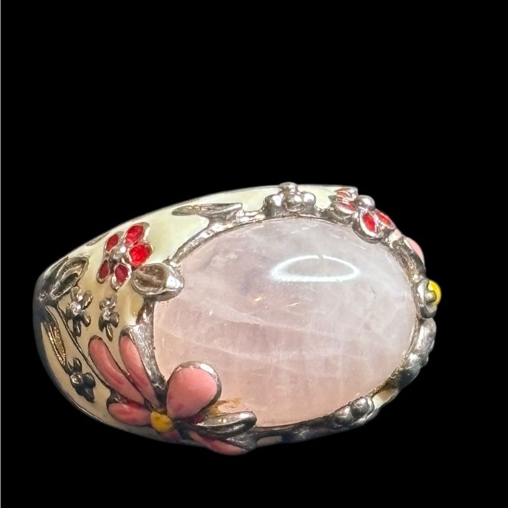 Sigal Sterling snd Enamel Ring